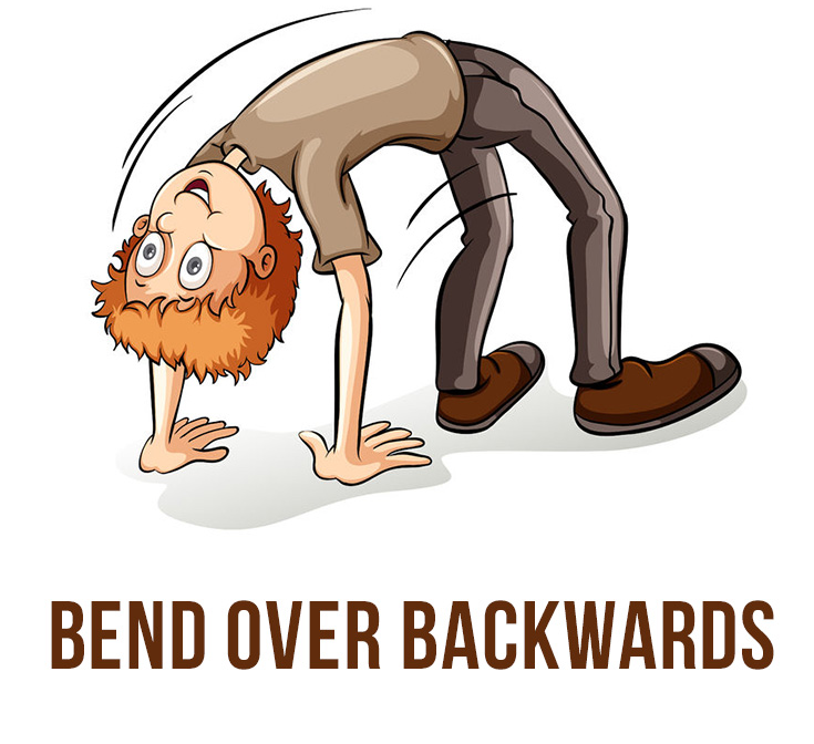 Bend over backwards