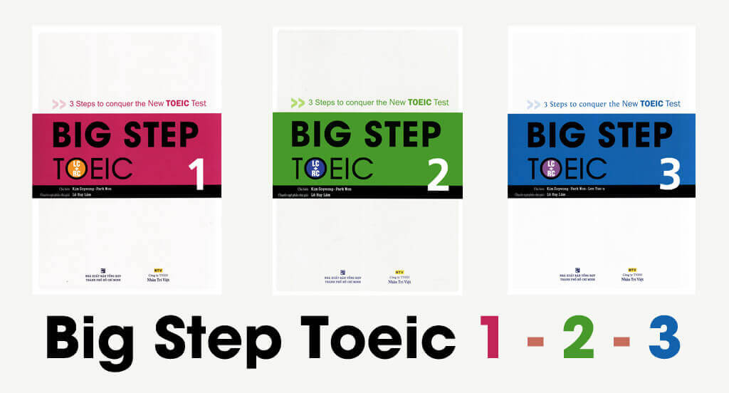 Trọn bộ 3 quyển sách Big Step Toeic 1 2 3
